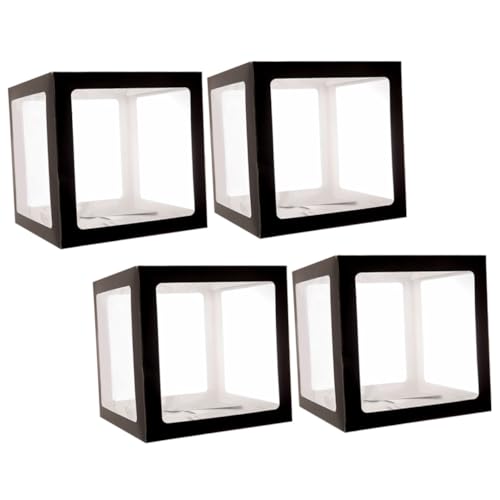 CLISPEED 4 Stück Ballonbox Schwarz Leichte Langlebige Partydekoration für Hochzeit Geburtstag Festliche Atmosphäre Einfache Handhabung Fotorequisite Unvergessliche Erinnerungen CLISPEED 4 Stück Ballonbox Schwarz Leichte Langlebige Partydekoration für Hochzeit Geburtstag Festliche Atmosphäre Einfache Handhabung Fotorequisite Unvergessliche Erinnerungen von CLISPEED