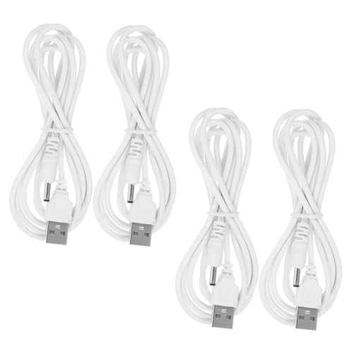 CLISPEED 4 Stück Dc Ladekabel Schwarz Überstromschutz Schnelles Laden Langlebiges USB Dc Adapter Kabel für Vielseitige Geräte Ersatzkabel von CLISPEED