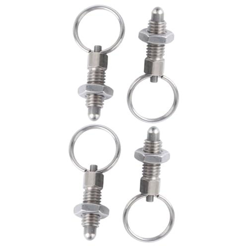 CLISPEED 4 Stück Edelstahl Drehknopf Plunger mit Feder Langlebiger Mechanischer Verbindungspin für Industrie Elektrogeräte Vielseitig Einsetzbar Robust und Korrosionsbeständig CLISPEED 4 Stück Edelstahl Drehknopf Plunger mit Feder Langlebiger Mechanischer Verbindungspin für Industrie Elektrogeräte Vielseitig Einsetzbar Robust und Korrosionsbeständig von CLISPEED
