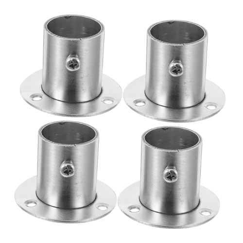 CLISPEED 4 Stück Edelstahl Halterung für Gardinen Kleiderstangen mit Hoher Fußstütze Vielseitig für Kleider Handtuchstangen Einfache Montage Modernes Design Rohrhalterung CLISPEED 4 Stück Edelstahl Halterung für Gardinen Kleiderstangen mit Hoher Fußstütze Vielseitig für Kleider Handtuchstangen Einfache Montage Modernes Design Rohrhalterung von CLISPEED