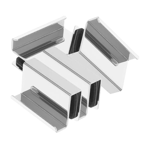 CLISPEED 4 Stück Ersatzgriff für Glastüren Verstellbare Türgriffe für Dicke oder Acrylschränke Einfache Installation Vielseitig Einsetzbar Küchen Badezimmern und Vitrinen von CLISPEED