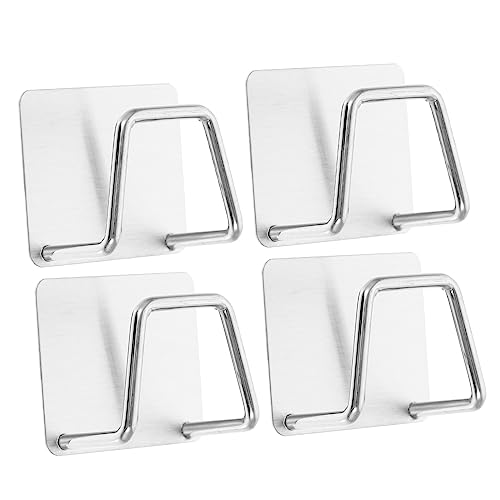 CLISPEED 4 Stück Haken für Wand Badezimmer und Küche Platzsparende Aufbewahrungslösung für Schwämme und Handtücher Rostfrei und Langlebig Einfach zu Montieren CLISPEED 4 Stück Haken für Wand Badezimmer und Küche Platzsparende Aufbewahrungslösung für Schwämme und Handtücher Rostfrei und Langlebig Einfach zu Montieren von CLISPEED