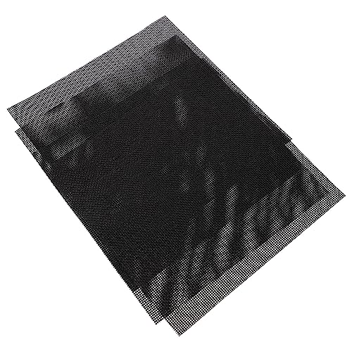 CLISPEED 4 Stück Heißluftfritteuse Friteuse Unterlage Unser Spülmaschine Schützend Liner Tropfen Plus Kochfeld Zweck Für Matten Gerät Unten Luftbraten -silikonmatte Kieselgel Schwarz von CLISPEED
