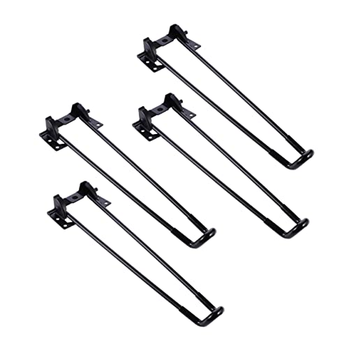 CLISPEED 4 Stück Klappbare Tischbeine Metall Teiliges Einfache Haarnadel Tischbeine für DIY Projekte Geeignet für Couchtische Schreibtische Nachttische und von CLISPEED