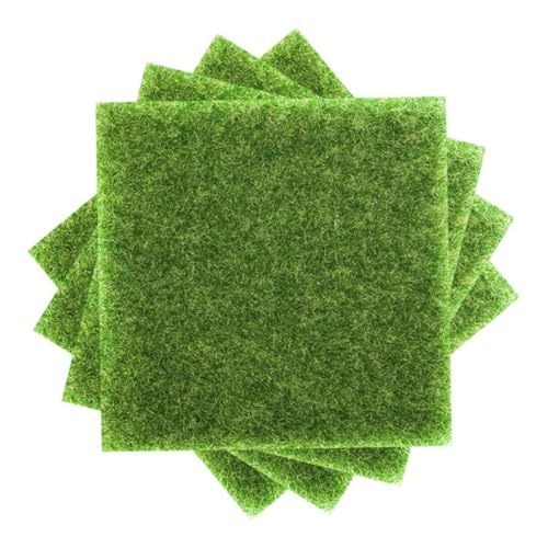 CLISPEED 4 Stück Künstliche Grasmatte Teilig Lebensechte Moosrasen Pads Wetterfest Flexibel Geruchlos für Garten Terrasse Wanddekoration und Miniaturgarten Innen Außen CLISPEED 4 Stück Künstliche Grasmatte Teilig Lebensechte Moosrasen Pads Wetterfest Flexibel Geruchlos für Garten Terrasse Wanddekoration und Miniaturgarten Innen Außen von CLISPEED
