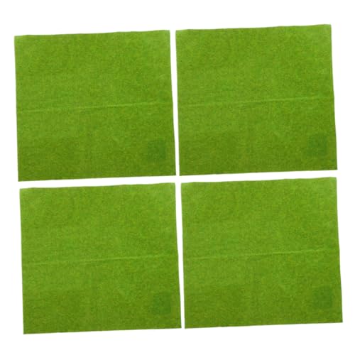 CLISPEED 4 Stück Künstlicher Teiliges Realistische DIY Grasmatten für Sandtisch Modelle für Landschaften und Bastelprojekte von CLISPEED