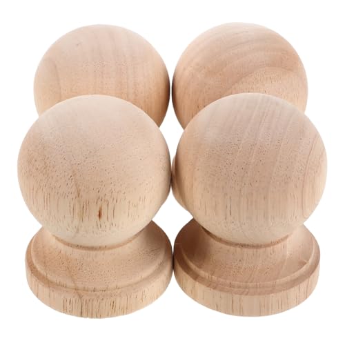 CLISPEED 4 Stück Massivholz Baluster Säulen Unlackierte Runde Holz Dekospindeln im Römischen Säulenstil Dekorative Treppenpfosten für Möbel Geländer Europäisches Design Naturbelassen CLISPEED 4 Stück Massivholz Baluster Säulen Unlackierte Runde Holz Dekospindeln im Römischen Säulenstil Dekorative Treppenpfosten für Möbel Geländer Europäisches Design Naturbelassen von CLISPEED