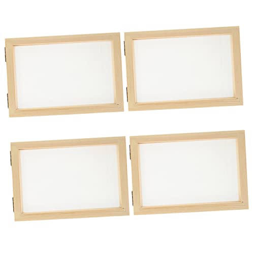 CLISPEED 4 Stück Materialpaket Für Holzkunst-bilderrahmen Kits Zur Papierherstellung Form Für Die Papierherstellung Basteln Papierrahmen-kit Schimmel Und Deckle Hausgemacht Bausätze Hölzern CLISPEED 4 Stück Materialpaket Für Holzkunst-bilderrahmen Kits Zur Papierherstellung Form Für Die Papierherstellung Basteln Papierrahmen-kit Schimmel Und Deckle Hausgemacht Bausätze Hölzern von CLISPEED