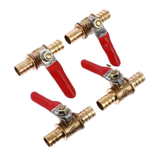 CLISPEED 4 Stück Messing Kugelhahn Absperrventil mit Hebelgriff Teiliges Mini Schlauchanschluss Rohrkupplung für Bewässerung Gasversorgung und Rohrsysteme Einfache Installation in Engen CLISPEED 4 Stück Messing Kugelhahn Absperrventil mit Hebelgriff Teiliges Mini Schlauchanschluss Rohrkupplung für Bewässerung Gasversorgung und Rohrsysteme Einfache Installation in Engen von CLISPEED