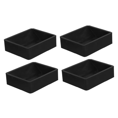 CLISPEED 4 Stück Möbelrollen Stopper Gummi Caster Cups Antirutsch Möbelrad Halter Für Schwarz Für Sofa Bett Stuhl Fußbodenschutz von CLISPEED
