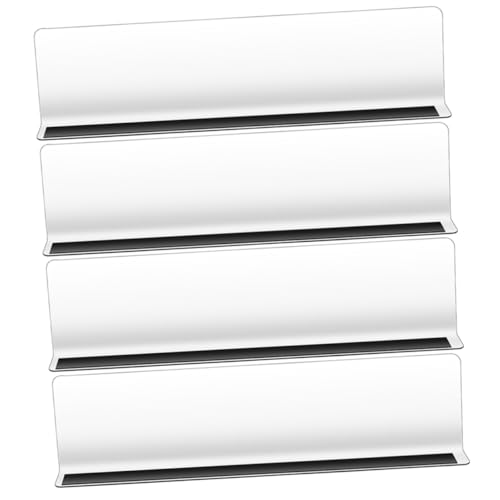 CLISPEED 4 Stück geformt Vertikale Kleiderschrank Transparente L-förmige Trennwand klarer Fachteiler klare Fachteiler für Schränke Plastikteiler multifunktionaler Fachteiler PVC von CLISPEED