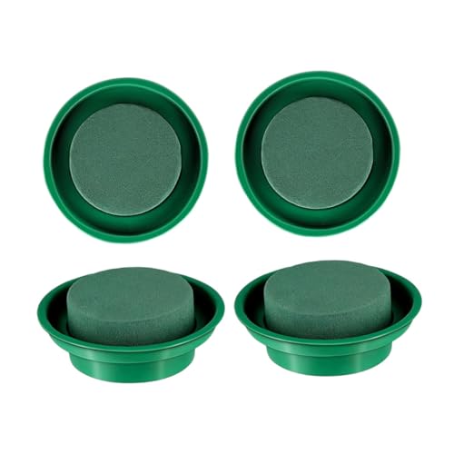 CLISPEED 4 Stück Runde Blumensteckschaum mit Starker Wasseraufnahme Langlebiger Steckmasse für Frische und Getrocknete Blumen Geeignet für Vasen Blumenkörbe DIY Blumenarrangements und CLISPEED 4 Stück Runde Blumensteckschaum mit Starker Wasseraufnahme Langlebiger Steckmasse für Frische und Getrocknete Blumen Geeignet für Vasen Blumenkörbe DIY Blumenarrangements und von CLISPEED