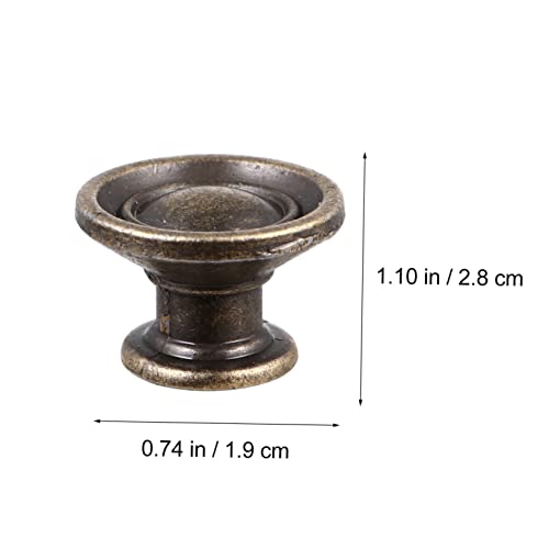 CLISPEED 4 Stück Runde Schrankknöpfe Antik Bronze Single Hole Möbelgriff Vintage Türgriff für Kommode Kleiderschrank Wohnzimmerküche Einfache Montage CLISPEED 4 Stück Runde Schrankknöpfe Antik Bronze Single Hole Möbelgriff Vintage Türgriff für Kommode Kleiderschrank Wohnzimmerküche Einfache Montage von CLISPEED