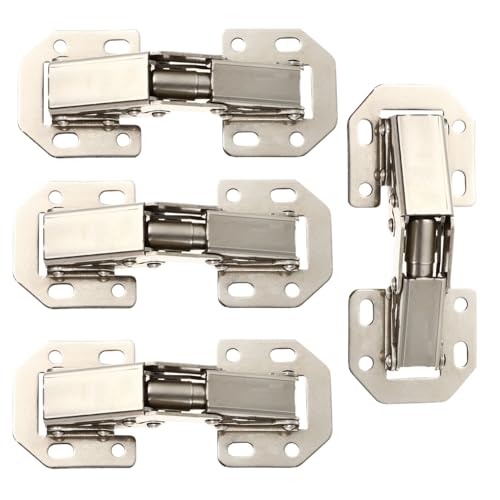 CLISPEED 4 Stück Schranktürscharnier aus Kaltgewalztem Stahl Rostfrei Langlebig für Küchenschränke Kleiderschränke und Einfache Montage Robust und Verformungsbeständig CLISPEED 4 Stück Schranktürscharnier aus Kaltgewalztem Stahl Rostfrei Langlebig für Küchenschränke Kleiderschränke und Einfache Montage Robust und Verformungsbeständig von CLISPEED