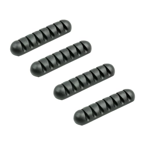 CLISPEED 4 Stück Slot Kabelorganizer Teilig Praktischer Kabelhalter für Schreibtisch Selbstklebend Schwarz für Büro und Zuhause zur Kabelorganisation und Aufbewahrung CLISPEED 4 Stück Slot Kabelorganizer Teilig Praktischer Kabelhalter für Schreibtisch Selbstklebend Schwarz für Büro und Zuhause zur Kabelorganisation und Aufbewahrung von CLISPEED