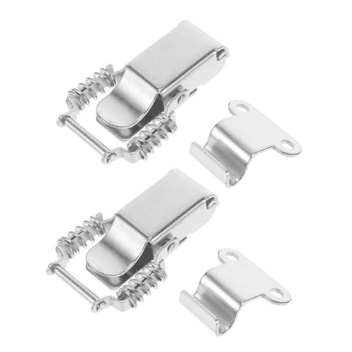 CLISPEED 4 Stück Spring Loaded Toggle Hasp Verschluss für Werkzeugkiste Holzbox Schmuckkasten Truhe Vielseitig Einsetzbar Design CLISPEED 4 Stück Spring Loaded Toggle Hasp Verschluss für Werkzeugkiste Holzbox Schmuckkasten Truhe Vielseitig Einsetzbar Design von CLISPEED