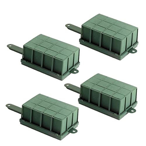 CLISPEED 4 Stück Teiliges Blumenhalter aus Kunststoff mit Griff und Aufhängung Feuchtigkeitsabsorbierend Stabiler Blumengitter Käfig für Frische Blumenarrangements für Hochzeiten und von CLISPEED