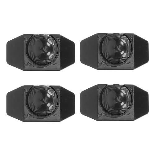 CLISPEED 4 Stück Teiliges Dimmerschalter für Tischlampen Einfache Steuerung Helligkeit Geeignet für Verschiedene Tischlampen Schwarz Langlebig und Benutzerfreundlich von CLISPEED