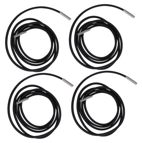 CLISPEED 4 Stück Teiliges Elastisches Ersatzseil Liegestuhl und Relaxsessel Strapazierfähige Kordeln für Outdoor Chaise Longue Langlebige Reparatur von Garten Strandliegen Schwarz von CLISPEED