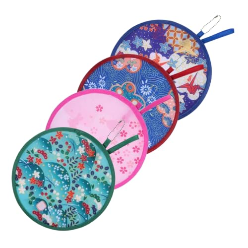 CLISPEED 4 Stück Teiliges Faltbarer Handfächer Runde Faltbare Handventilatoren mit Buntem Cartoon Leicht Robust für Hochzeit Party Sommer Kühlung Reisen Indoor und Outdoor Events CLISPEED 4 Stück Teiliges Faltbarer Handfächer Runde Faltbare Handventilatoren mit Buntem Cartoon Leicht Robust für Hochzeit Party Sommer Kühlung Reisen Indoor und Outdoor Events von CLISPEED