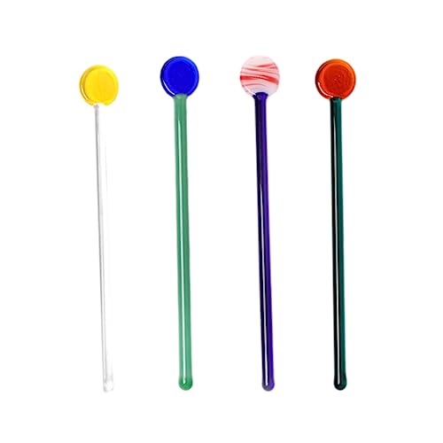 CLISPEED 4 Stück Teiliges Farbige Glaslöffel mit Langem Stiel Langlebige Dessert Milchlöffel Komfortabel Geformt Spülmaschinenfest für Kaffee und Getränke im Haushalt CLISPEED 4 Stück Teiliges Farbige Glaslöffel mit Langem Stiel Langlebige Dessert Milchlöffel Komfortabel Geformt Spülmaschinenfest für Kaffee und Getränke im Haushalt von CLISPEED
