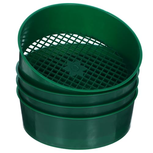 CLISPEED 4 Stück Teiliges Gartensieb Multifunktionale Erde Siebwerkzeuge für Gartenarbeit zum Filtern von Erde und Robuste und Stilvolle Handhabung für Pflanzen von CLISPEED