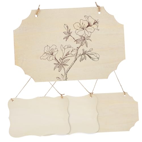 CLISPEED 4 Stück Teiliges Holz Türschilder zum Hängen Unbehandelte Holzscheiben mit Vorgebohrten Löchern für DIY Dekoration Geschäftsschilder Kreative Gestaltung Natürliche Holzplatte CLISPEED 4 Stück Teiliges Holz Türschilder zum Hängen Unbehandelte Holzscheiben mit Vorgebohrten Löchern für DIY Dekoration Geschäftsschilder Kreative Gestaltung Natürliche Holzplatte von CLISPEED