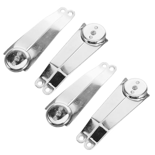 CLISPEED 4 Stück Teiliges Klappbare Box Scharniere mit Deckelstütze Metall Deckel Halte Scharnier für Holzboxen Links Rechts Montierbar Hohe Tragfähigkeit Vielseitig Einsetzbar für Truhen von CLISPEED