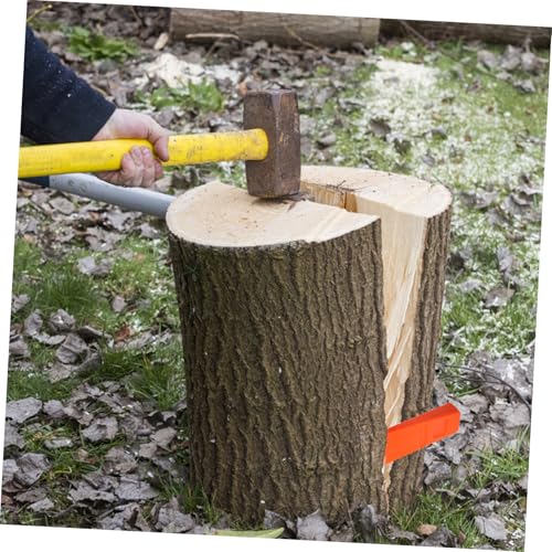 CLISPEED 4 Stück Teiliges Kunststoff Fällkeil Langlebiges Forstwerkzeug Rutschfester Baumfällkeil mit Widerhaken für Kontrolliertes Fällen und Holzspalten Beim Lumbering von CLISPEED