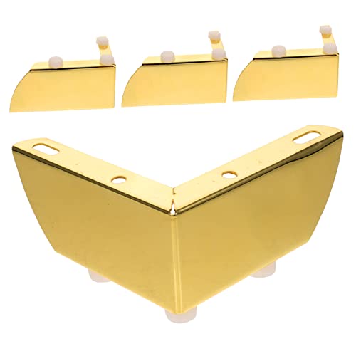 CLISPEED 4 Stück Teiliges Möbelbein Robustem Eisen Sofa und Couchtischstützfüße Kratzfeste Gummisohle Hohe Tragfähigkeit Einsetzbar für Polstermöbel und Schränke Goldfarben CLISPEED 4 Stück Teiliges Möbelbein Robustem Eisen Sofa und Couchtischstützfüße Kratzfeste Gummisohle Hohe Tragfähigkeit Einsetzbar für Polstermöbel und Schränke Goldfarben von CLISPEED