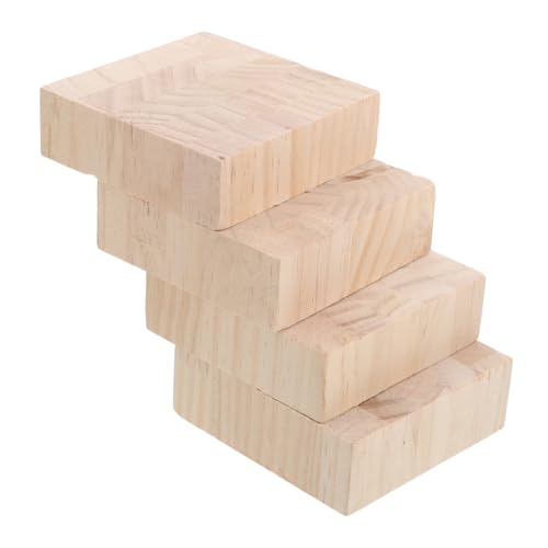 CLISPEED 4 Stück Teiliges Möbelerhöher aus Holz Möbel Risers für Bett Tisch Stuhl Fußschoner Möbelerhöhung und Schutz für Böden zur Platzersparnis und Komfortsteigerung von CLISPEED