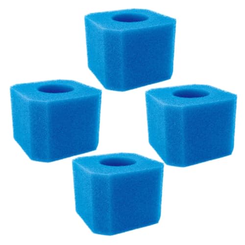 CLISPEED 4 Stück Teiliges Pool Filterschwamm Hochdichter Schwammfilter für Schwimmbad und Aquarium Reinigend Kompatibel mit Innen Außenpools Einfach zu Wechseln Langlebiges Pu Material von CLISPEED