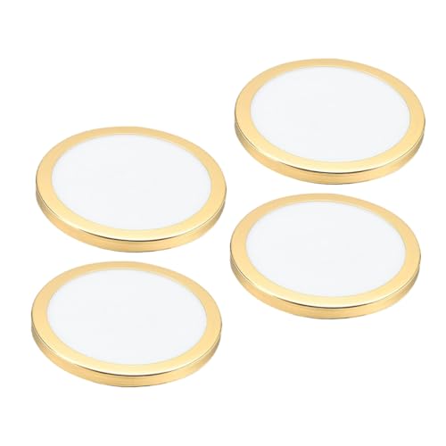 CLISPEED 4 Stück Teiliges Rundes Lampenschirm Diffusor Acrylbeschichtete Staubschutz Abdeckung Lichtstreuend Elegant Texturiert Geeignet für Deckenleuchten und Pendelleuchten von CLISPEED