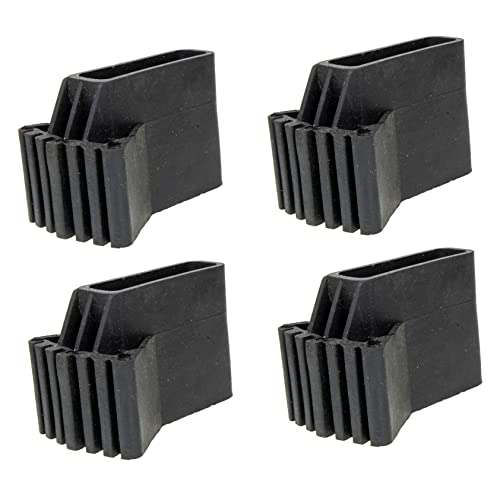 CLISPEED 4 Stück Teiliges Rutschfeste Gummifüße für Leitern Strapazierfähige Leiterfüße Ersatzpads Geräuschdämpfend und Stabilisierend Geeignet für Haushalt Baustelle und Büro von CLISPEED