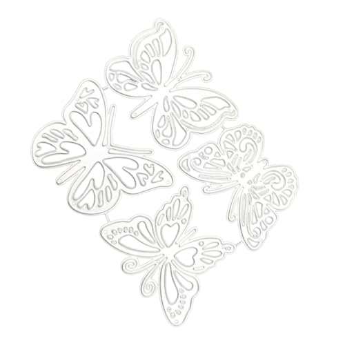 CLISPEED 4 Stück Teiliges Schmetterling Stanzform aus Verschleißfestem Karbonstahl Präzise Schneideformen für DIY Scrapbooking Papierbasteln Kartenherstellung Kompatibel mit CLISPEED 4 Stück Teiliges Schmetterling Stanzform aus Verschleißfestem Karbonstahl Präzise Schneideformen für DIY Scrapbooking Papierbasteln Kartenherstellung Kompatibel mit von CLISPEED