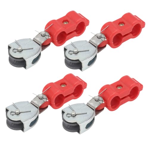 CLISPEED 4 Stück Teiliges Seilrollen Stahlseil Umlenkrollen mit Robuste Halbkugelförmige Drahtseil Pulley für Sicheres Heben und Reibungslose Drehung Langlebig und Verschleißfest CLISPEED 4 Stück Teiliges Seilrollen Stahlseil Umlenkrollen mit Robuste Halbkugelförmige Drahtseil Pulley für Sicheres Heben und Reibungslose Drehung Langlebig und Verschleißfest von CLISPEED