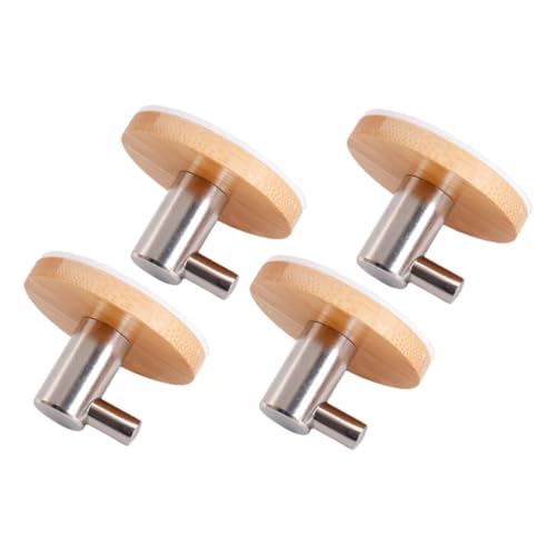 CLISPEED 4 Stück Teiliges Selbstklebende Holz Edelstahl Haken ohne Bohren Starke Haftkraft Vielseitig für Badezimmer Küche Tür Rückseite Rostfrei Platzsparend Einfache Montage CLISPEED 4 Stück Teiliges Selbstklebende Holz Edelstahl Haken ohne Bohren Starke Haftkraft Vielseitig für Badezimmer Küche Tür Rückseite Rostfrei Platzsparend Einfache Montage von CLISPEED