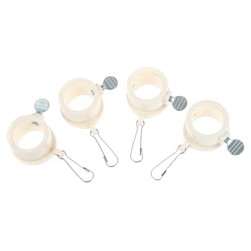 CLISPEED 4 Stück Teiliges Set Fahnenmast Ringe mit Metall Clip Verstellbare Fahnenhalter für Garten Boot und Außenbereich Langlebige Flag Fasteners CLISPEED 4 Stück Teiliges Set Fahnenmast Ringe mit Metall Clip Verstellbare Fahnenhalter für Garten Boot und Außenbereich Langlebige Flag Fasteners von CLISPEED