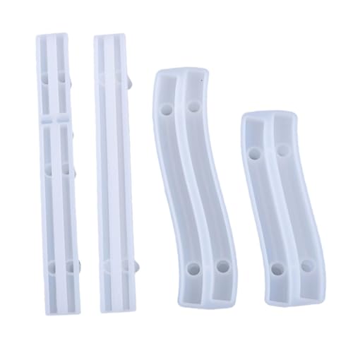 CLISPEED 4 Stück Teiliges Silikonform für DIY Epoxidharz Tablett mit Griffen Flexible Langlebige Silikonformen für Kreative Handwerksprojekte Einfach zu Reinigen Geeignet für Individuelle von CLISPEED