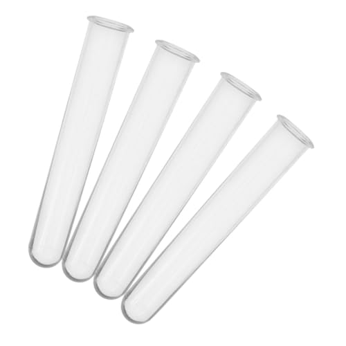CLISPEED 4 Stück Teiliges Transparente Hydroponik Vase PC Reagenzglas für Frische Blumenvermehrung und Dekoration Sichtbare Wurzeln DIY Pflanzgefäß für Wohn und Bürogestaltung von CLISPEED