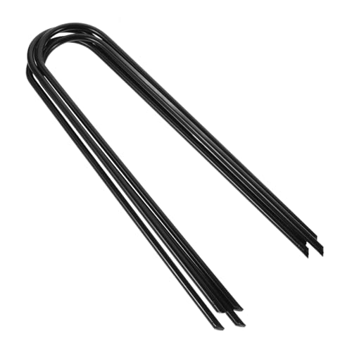 CLISPEED 4 Stück Teiliges U Förmige Verschleißfeste Trampolin Bodenanker aus Doppelt Spitze Zeltheringe für Outdoor Camping Robuste Erdspieße Geeignet für Harte Böden und Vielseitige von CLISPEED