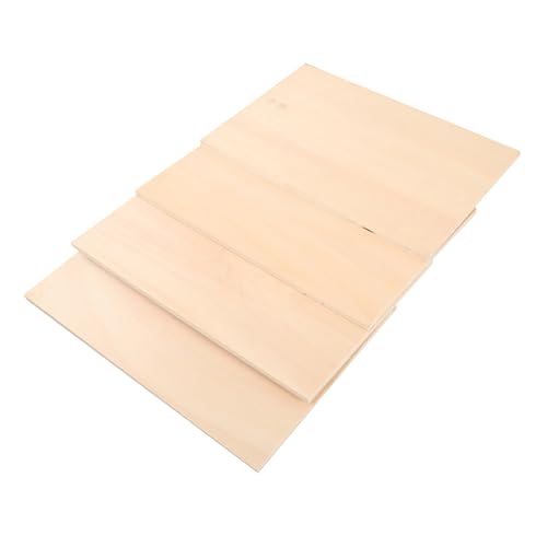 CLISPEED 4 Stück Teiliges Unlackierte Holzplatten Glatte Oberfläche Unvollendete Holzrohlinge zum Schnitzen Basteln DIY Natürliche Holzlatten für Kreative Holzgravur und Malerei CLISPEED 4 Stück Teiliges Unlackierte Holzplatten Glatte Oberfläche Unvollendete Holzrohlinge zum Schnitzen Basteln DIY Natürliche Holzlatten für Kreative Holzgravur und Malerei von CLISPEED