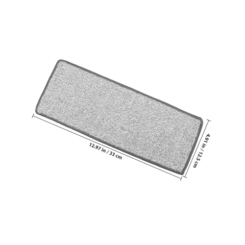 CLISPEED 4 Stück Teiliges Waschbare Mikrofaser Flachmopp pads Wiederverwendbare Reinigungspads aus Saugfähigem Faserstoff für Trocken Nassreinigung Ersatzbezüge für Bodenwischer Graue von CLISPEED