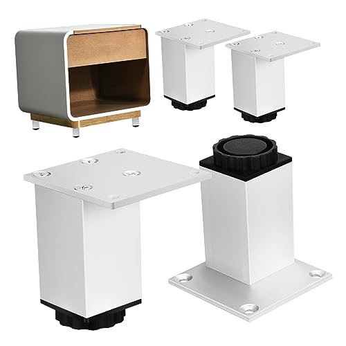 CLISPEED 4 Stück Tischstabilisierungsbeine Verstellbarer Fuß Kabinettsniveau Füße Verstellbare Füße Für Möbel Mit Teppich Ausgelegt Couch Füße Sofa Tisch Einstellbar Aluminiumlegierung von CLISPEED