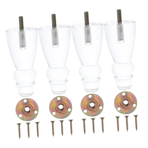 CLISPEED 4 Stück Transparente Möbelbeine Robust Vielseitig Einsetzbar für Sofa Schrank Tisch Füße Ersatz DIY Möbelzubehör Modern Elegant CLISPEED 4 Stück Transparente Möbelbeine Robust Vielseitig Einsetzbar für Sofa Schrank Tisch Füße Ersatz DIY Möbelzubehör Modern Elegant von CLISPEED