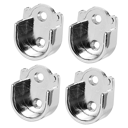 CLISPEED 4 Stück U Förmige Kleiderstangenhalter aus Zinklegierung Halterung für Duschvorhänge Kleiderschränke und Fenster Installieren CLISPEED 4 Stück U Förmige Kleiderstangenhalter aus Zinklegierung Halterung für Duschvorhänge Kleiderschränke und Fenster Installieren von CLISPEED
