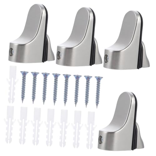 CLISPEED 4 Stück Verstellbare Glasbodenträger Edelstahl Floating Shelf Halterung für Glasregale Wandmontage Regalträger Platzsparende Klemmen für Küchen Badezimmerregale CLISPEED 4 Stück Verstellbare Glasbodenträger Edelstahl Floating Shelf Halterung für Glasregale Wandmontage Regalträger Platzsparende Klemmen für Küchen Badezimmerregale von CLISPEED