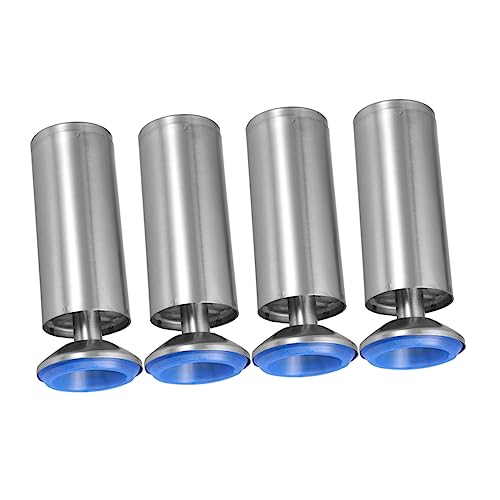 CLISPEED 4 Stück möbelbeine aus Edelstahl Möbelbeinbeschläge Sofa-Couch Schrank verstellbare Beine Fuß Möbelfüße Schutz modern Möbelrichtmaschine Füße für TV-Schränke Silver von CLISPEED