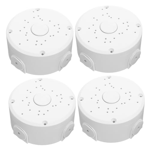 CLISPEED 4 Stück wasserdichte Kabelbox für Überwachungskamera Teilig Robuste Elektrische Abzweigdose für Innen und Außen Deckenmontage Kabelmanagement für Ip Kamera Stromanschluss von CLISPEED