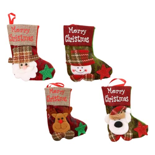 CLISPEED 4stücke Teiliges Weihnachtsstrumpf-Set Mit Vintage Design Dekorative Weihnachtsaccessoires Für Kamin Und Baum Für Und Festliche Anlässe CLISPEED 4stücke Teiliges Weihnachtsstrumpf-Set Mit Vintage Design Dekorative Weihnachtsaccessoires Für Kamin Und Baum Für Und Festliche Anlässe von CLISPEED
